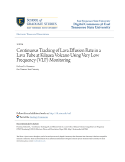 Continuous Tracking of Lava Effusion Rate in a Lava Tube