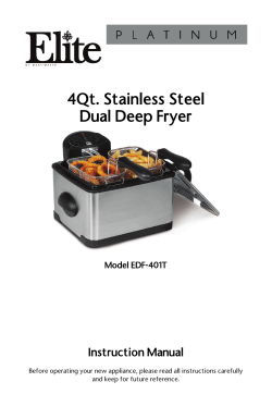 4Qt. Stainless Steel Dual Deep Fryer