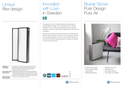 Blueair Sense+ product sheet