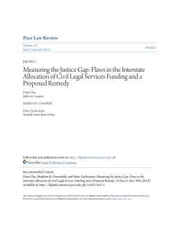 Measuring the Justice Gap: Flaws in the Interstate Allocation of Civil