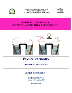 Phy ysica l chem mistr ry - Unesco