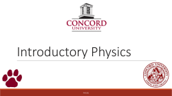 PHYS1012016Fall - Concord University
