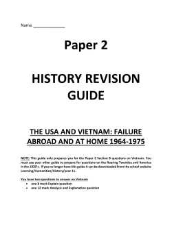 Yr 11 Vietnam Revision guide (revised 2015) PDF 178.7KiB