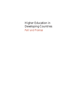 Higher Education in Developing Countries