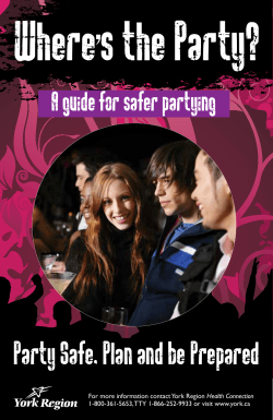 A Guide for Safer Partying