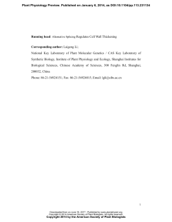 Intron-Mediated Alternative Splicing of PtrWND1B Regulates Cell