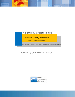 The Data Quality Imperative