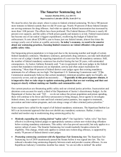 The Smarter Sentencing Act