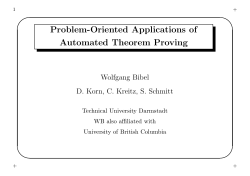 Problem-Oriented Applications of Automated Theorem Proving