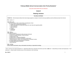 Draft Recommendations for Priority CCSS Linked to CLEs &ndash; All