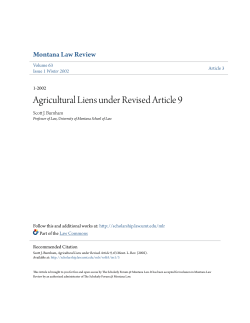 Agricultural Liens under Revised Article 9