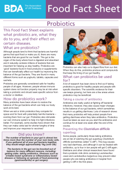 Food Fact Sheet - British Dietetic Association
