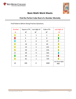Find the Perfect Cube Root of a Number Mentally