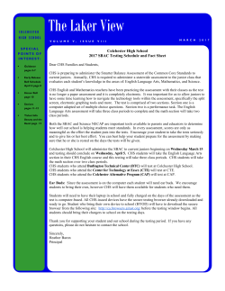 March 2017 - Colchester School District