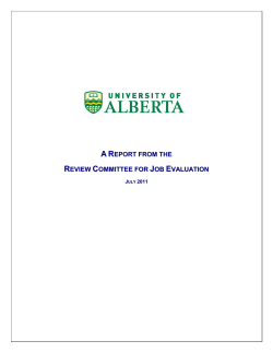 Job Evaluation Review - Human Resource Services