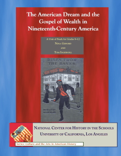 The American Dream and the Gospel of Wealth in Nineteenth