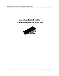 Accounting debits and credits