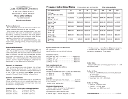 Display Advertising in the Seattle Daily Journal