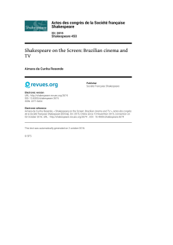 Format PDF - Société Française Shakespeare