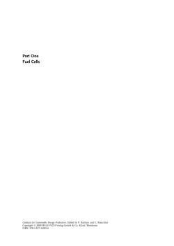 Part One Fuel Cells - Wiley-VCH