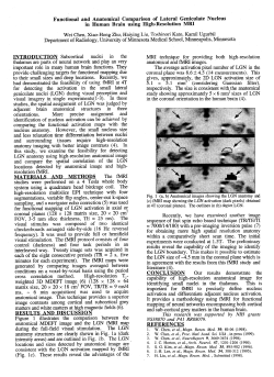 Functional and Anatomical Comparison of Lateral