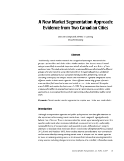 A New Market Segmentation Approach