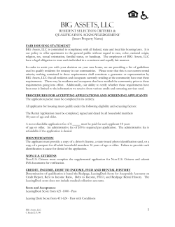 Fair Housing Statement: Lindahl Management is committed to