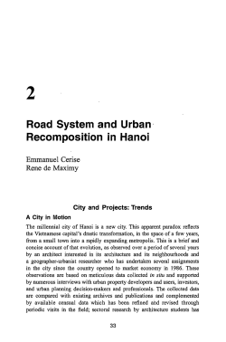 Road system and urban recomposition in Hanoi