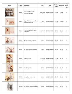 Photo SKU Description Size UPC Original Price Sale