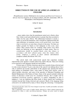 directness in the use of african-american english