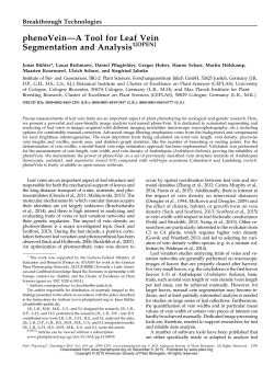 open access - Max-Planck-Institut f&uuml;r Pflanzenz&uuml;chtungsforschung