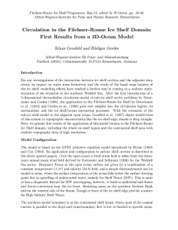 Filchner-Ronne Ice ShelfProgramme, Rep.l2, edited by H.Oerter, pp