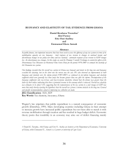 BUOYANCY AND ELASTICITY OF TAX