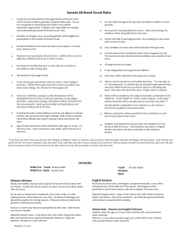 Sonoita All Breed Circuit Rules