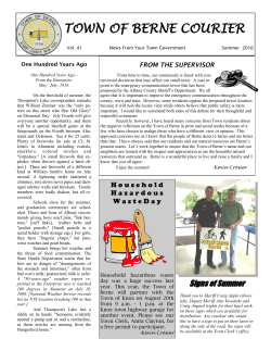 Summer 2016 Newsletter