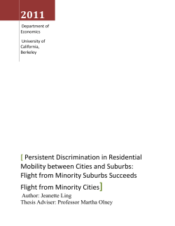 Persistent Discrimination in Residential Mobility between Cities and