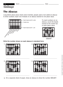 Unit 1-4 The Abacus