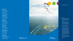 The European plastic industry, a partner in