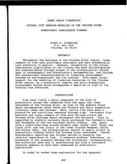 great basin fisherfolk optimal diet breadth