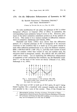 179. On the Diffraction Enhancement o f Symmetry in SiC By Ryoichi