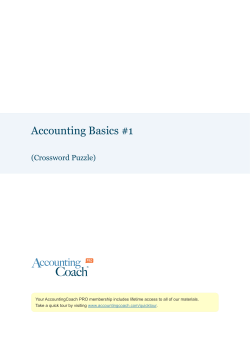 Accounting Basics #1