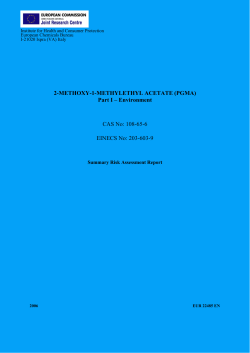 2-methoxy-1-methylethyl acetate (pgma) - ECHA
