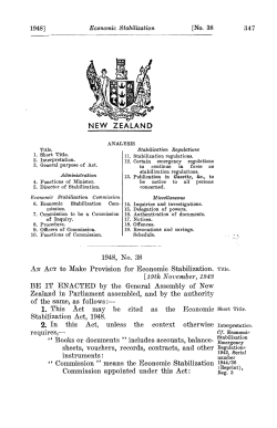 1948 No 38 Economic Stabilization