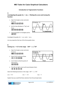 Introduction to Trigonometric Functions