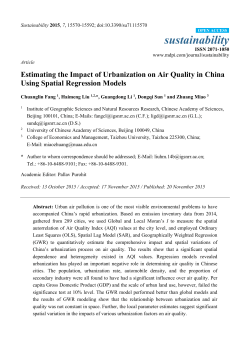 Estimating the Impact of Urbanization on Air Quality in China