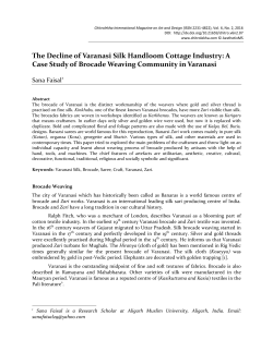 The Decline of Varanasi Silk Handloom Cottage Industry: A Case