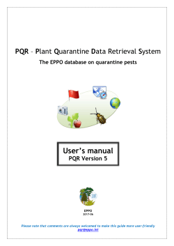 PQR user`s manual