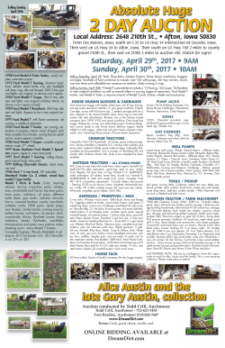 Printable Auction Sale Bill