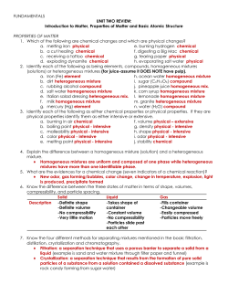 Review Sheet KEY