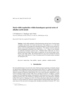Stark width regularities within homologous spectral series of alkaline
